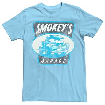 Disney / Pixar's Car's Men's Grungy Vintage Smokey's Garage Tee