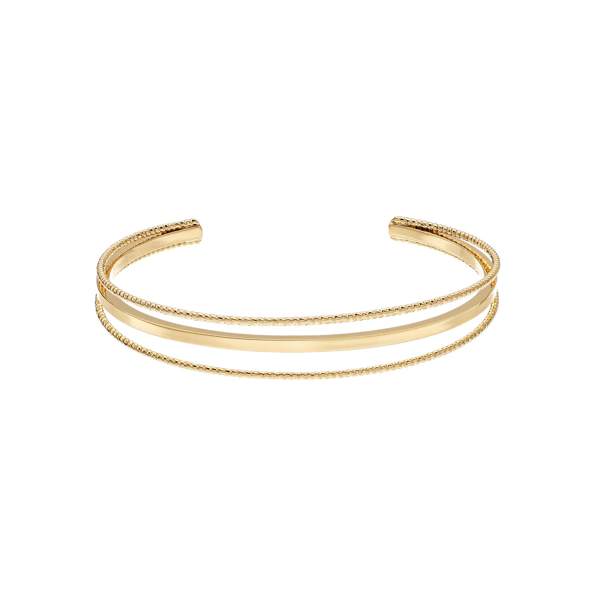 LC Lauren Conrad Minimalist Cuff Bracelet, Womens, Gold Tone