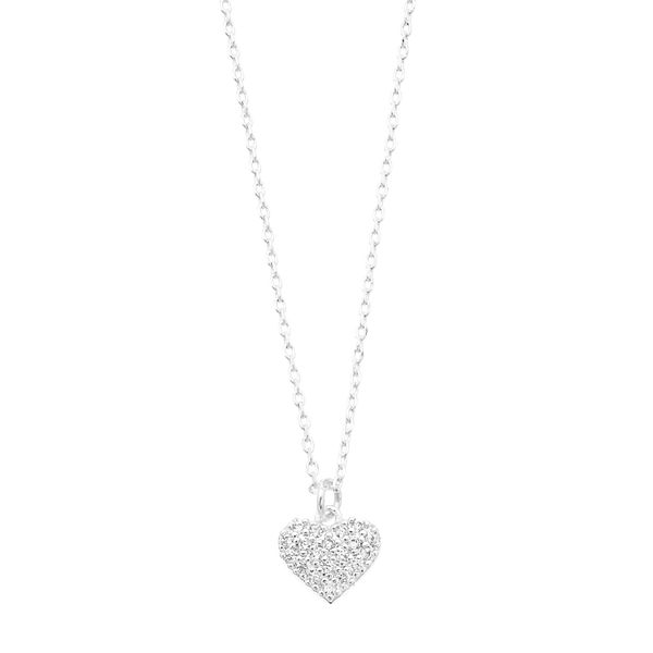 LC Lauren Conrad Pave Heart Pendant Necklace