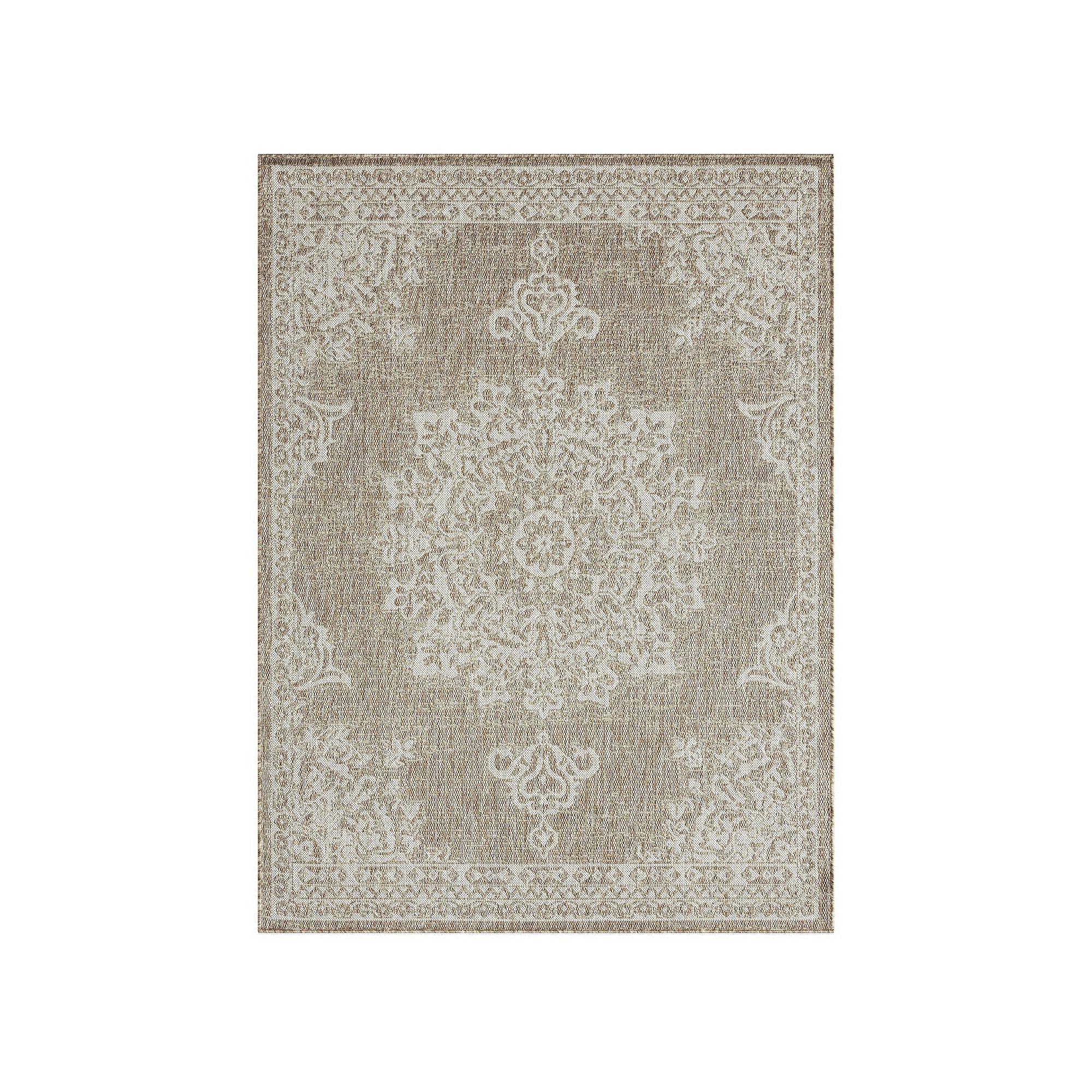 Nicole Miller New York Kenmare Patio Country Azalea Area Rug, Brown SKU:44763 sku 44763