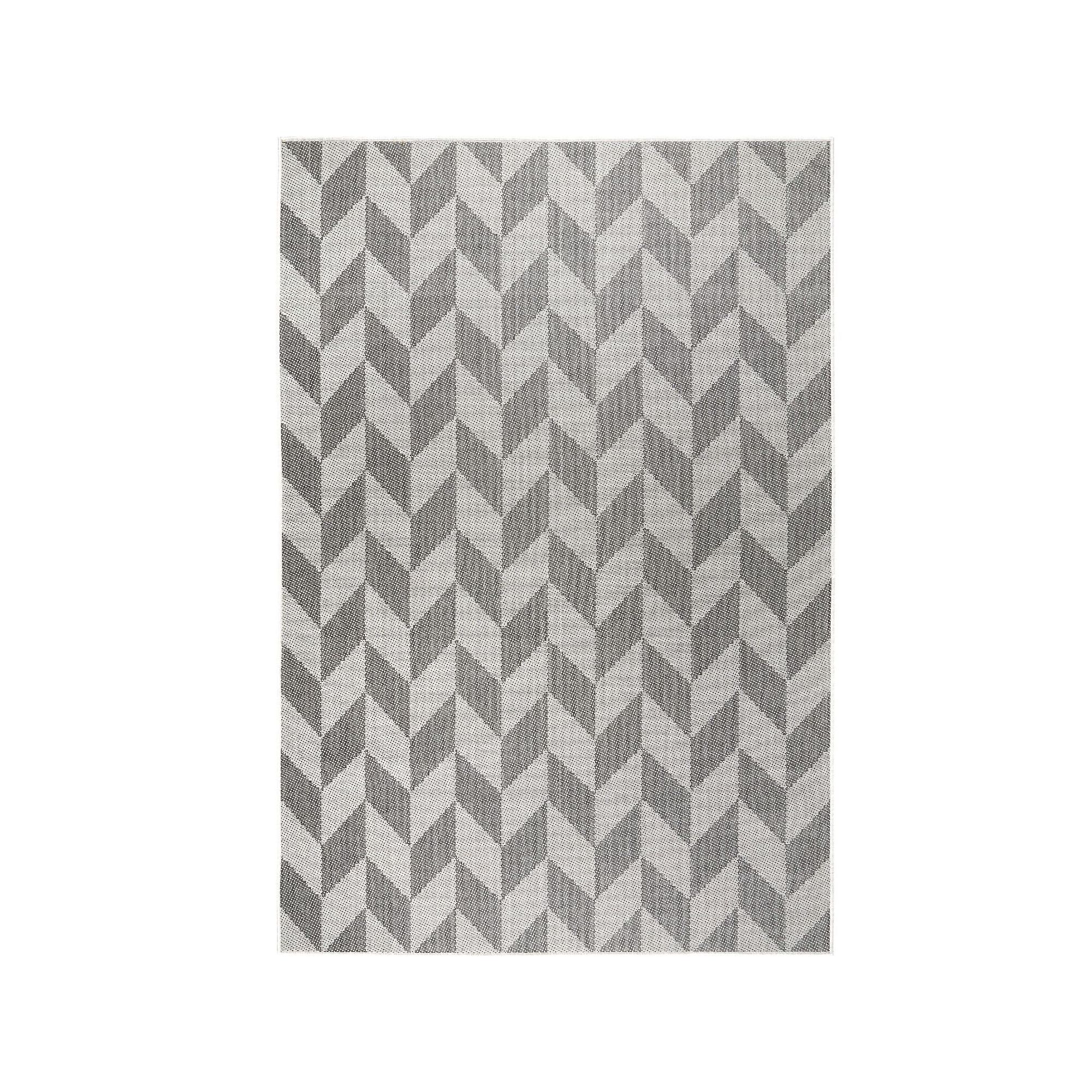 Nicole Miller New York Kenmare Patio Country Calla Area Rug, Black Gray