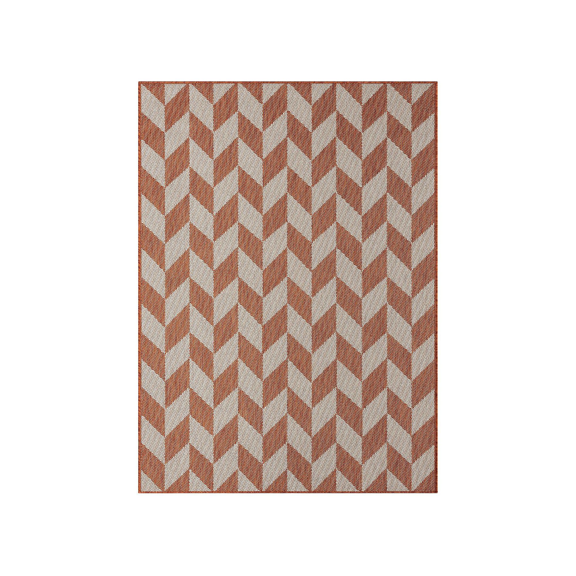 Nicole Miller New York Kenmare Patio Country Calla Area Rug, Orange