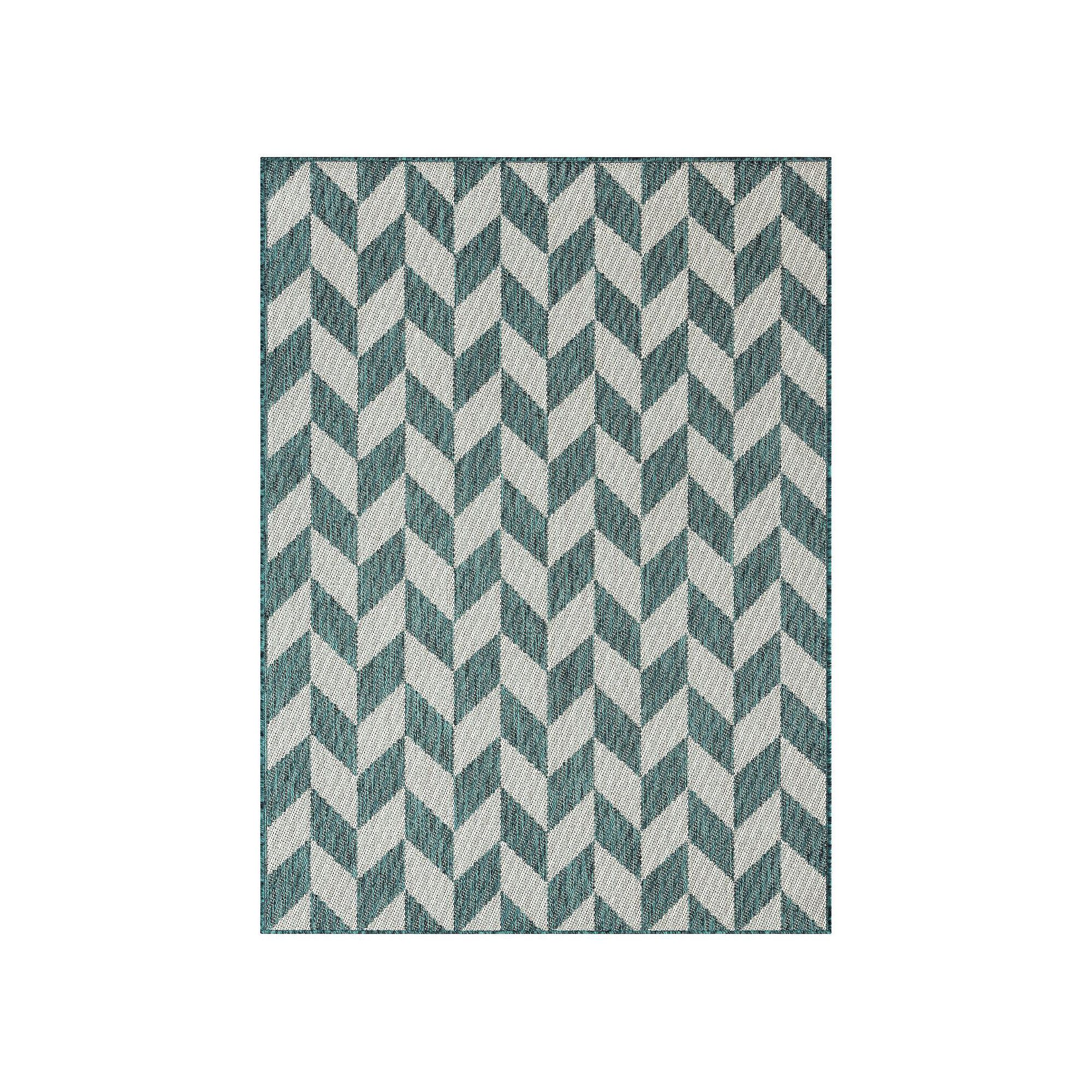 Nicole Miller New York Kenmare Patio Country Calla Area Rug, Blue
