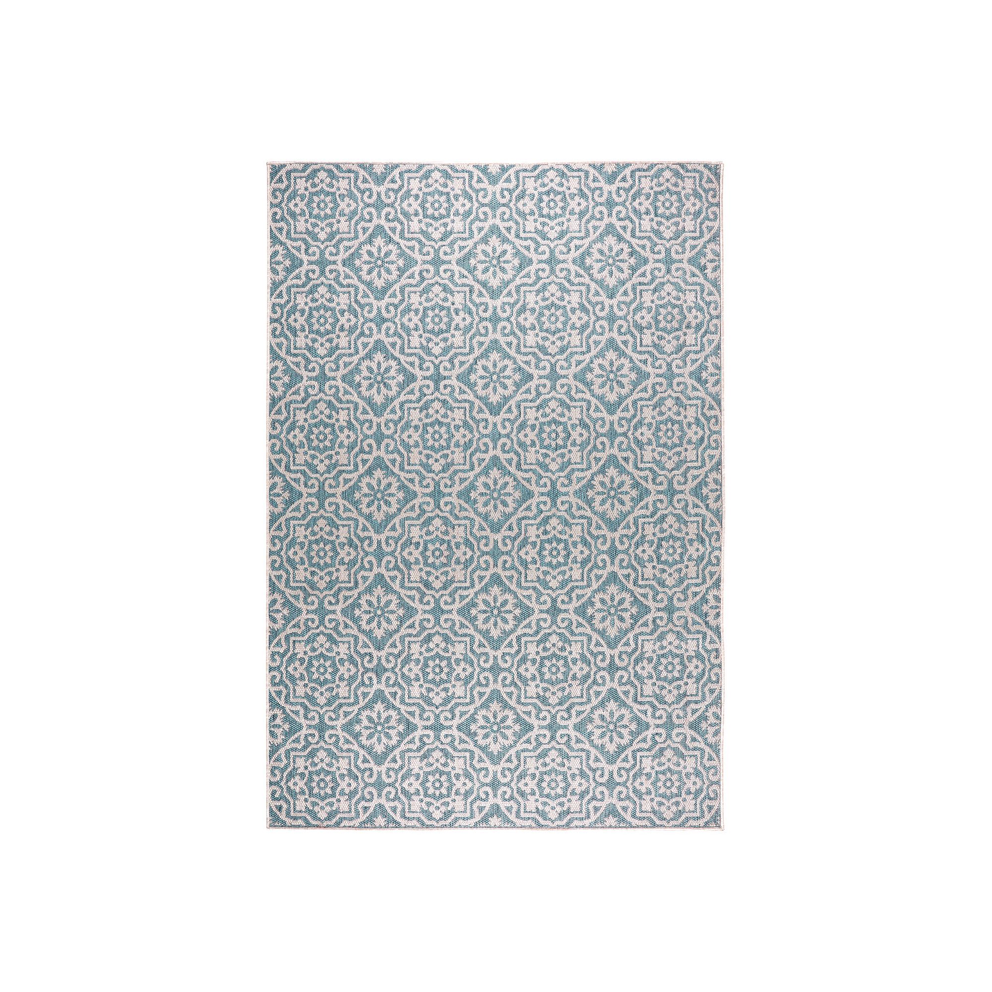 Nicole Miller New York Kenmare Patio Country Danica Area Rug, Blue