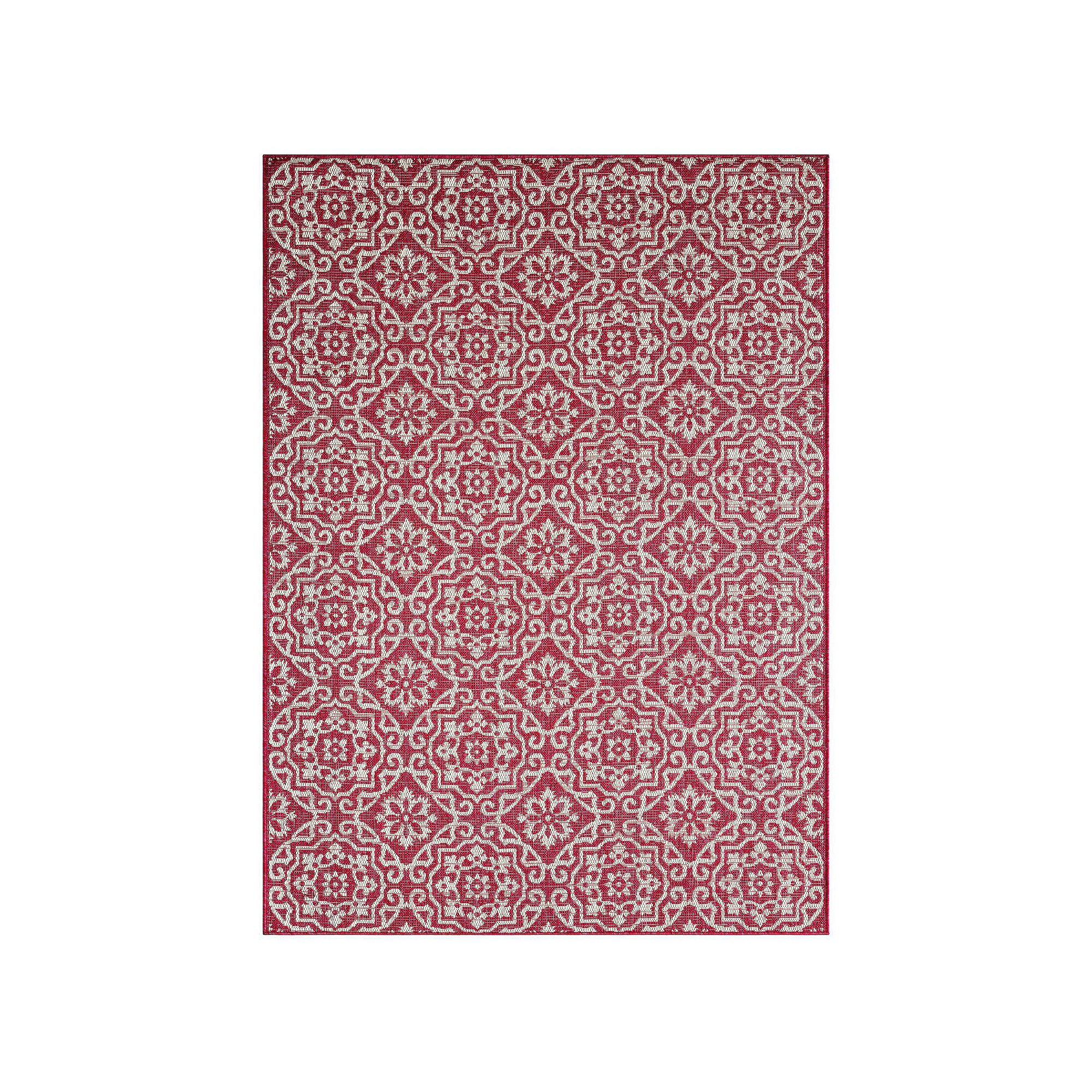 Nicole Miller New York Kenmare Patio Country Danica Area Rug, Red SKU:1084416 sku 1084416