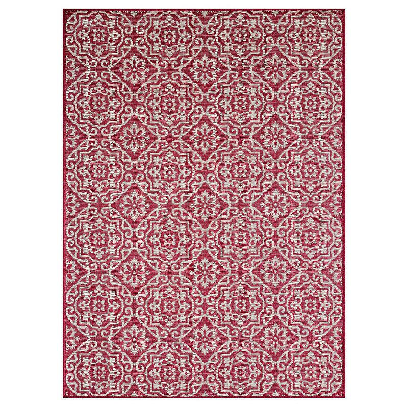 Nicole Miller NY Kenmare Patio Country Danica Area Rug, Lt Purple, 6.5X9 Ft