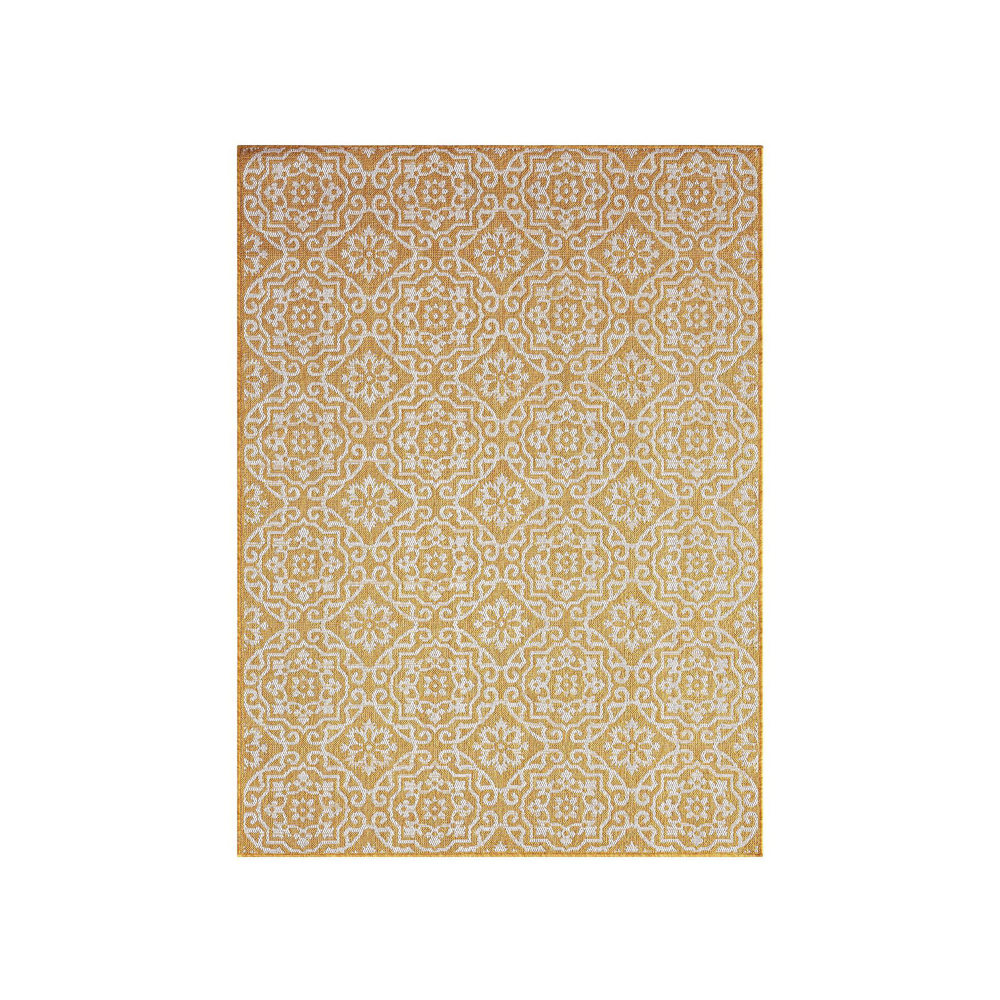 Nicole Miller New York Kenmare Patio Country Danica Area Rug, Yellow