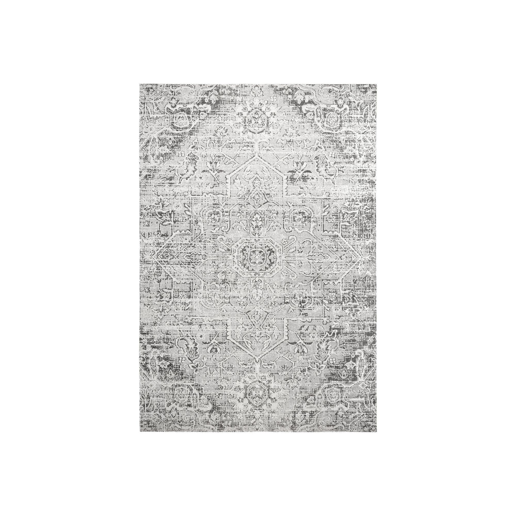 Nicole Miller New York Kenmare Patio Sofia Fleur Area Rug, Gray