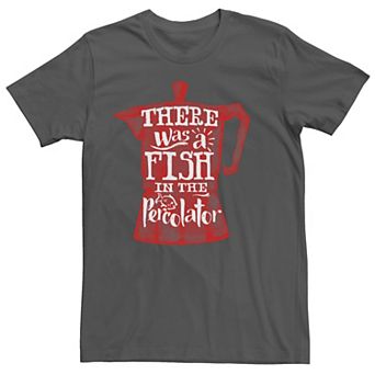 Men's Twin Peaks Fish In the Percolator Coffee Pot Tee