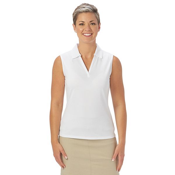 Nancy Lopez Fractal sleeveless polo - White Multi main image 1