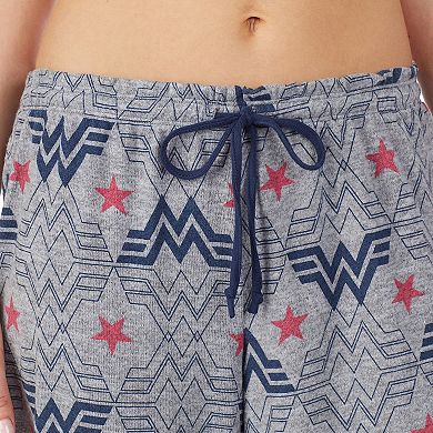 Women's Wonder Woman Cropped Pajama Pants
