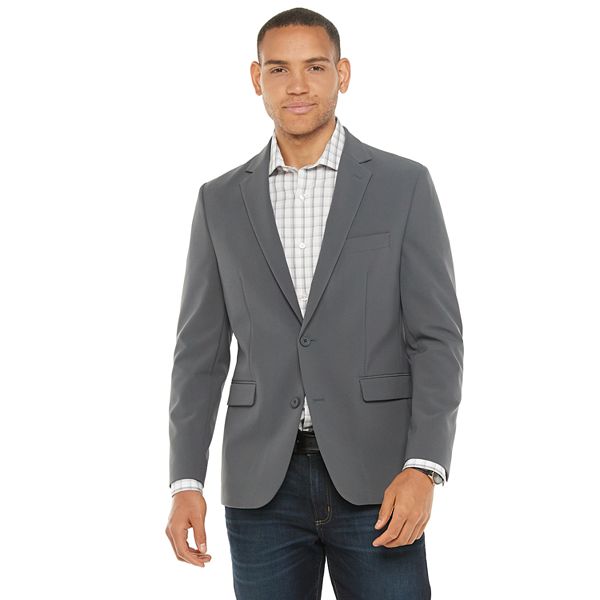 Alfani Men's Stretch Slim-Fit Suit Jacket Blazer Sport Coat Grey 42S NEW $395 