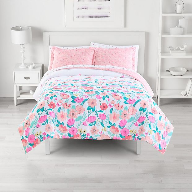 Blooming Treillage Floral Comforter Set Bedding