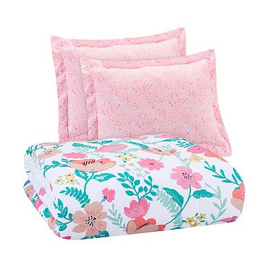 The Big One Rosie Butterfly Reversible Floral Comforter Set