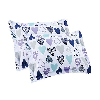 The Big One Reversible Lucy Hearts Comforter Set