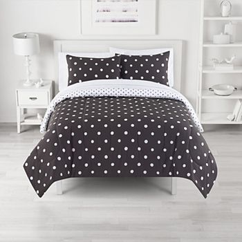 The Big One Reversible Polka Dot Comforter Set With Sheets