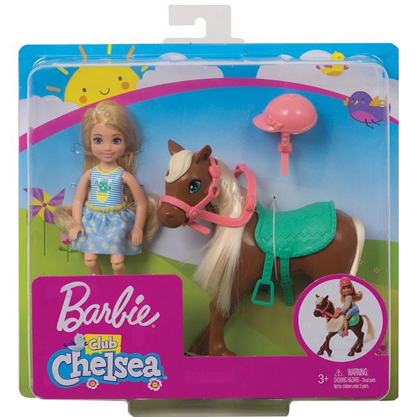 barbie club chelsea doll & horse