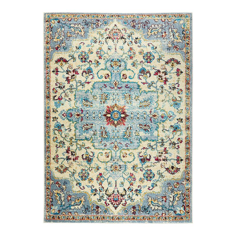 Home Dynamix Serena Merida Area Rug, Grey, 5 Ft Rnd