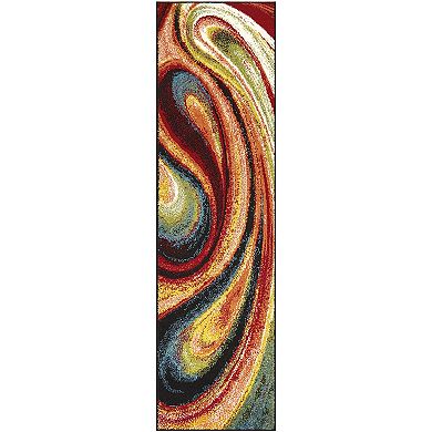 Home Dynamix Splash Adja Red Blue Area Rug