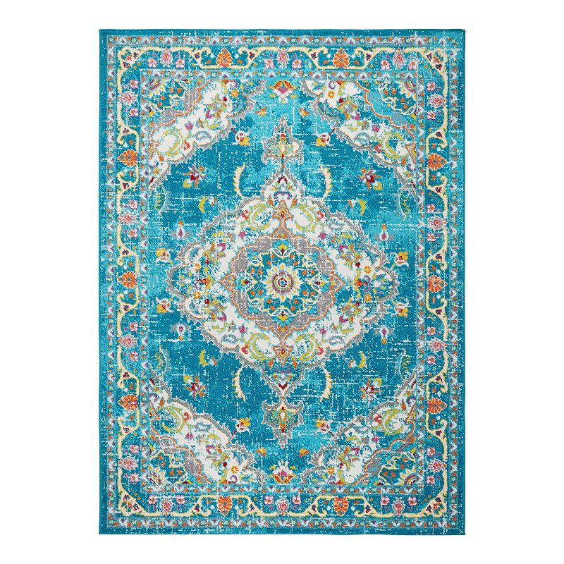 Home Dynamix Splash Andre Area Rug, Blue, 2X7 Ft