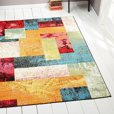 Home Dynamix Splash Scarlet Area Rug