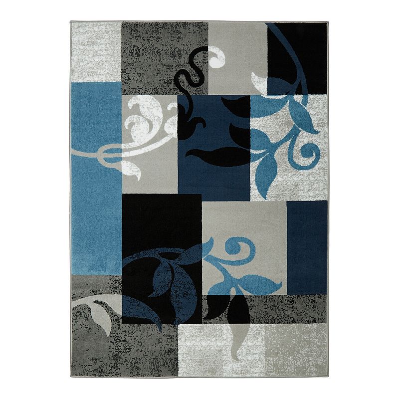 Home Dynamix Tremont Lane Frizzle Area Rug, Blue, 5X7 - 77240378 - Home Decor The Tremont Frizzle rug collection from Home Dynam sku 77240378