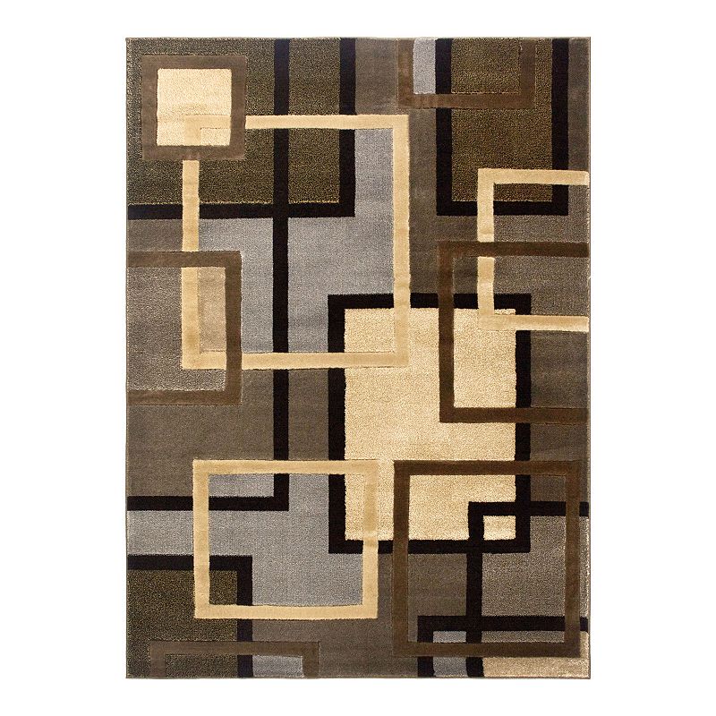 Home Dynamix Tribeca Greene Area Rug, Beig/Green, 5X7