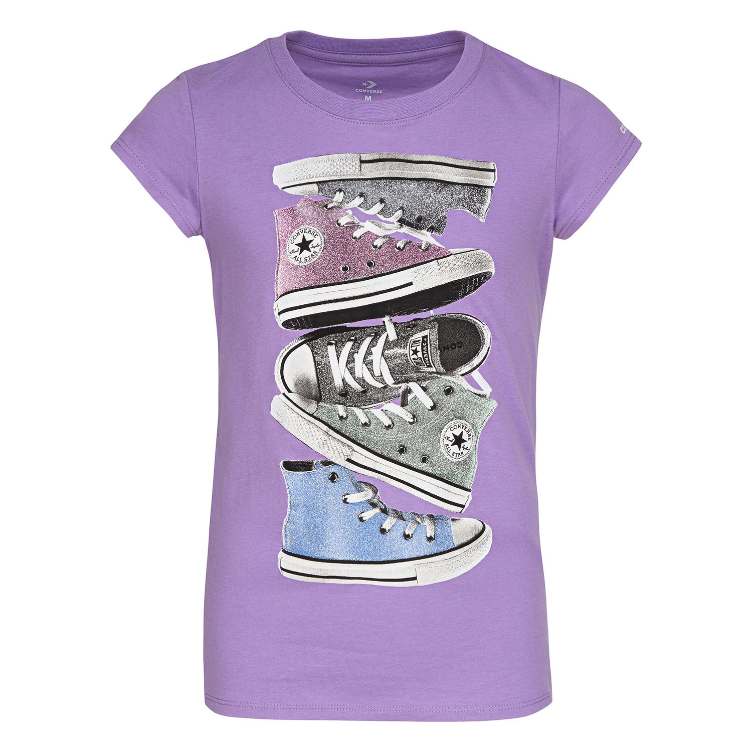 converse t shirt womens silver