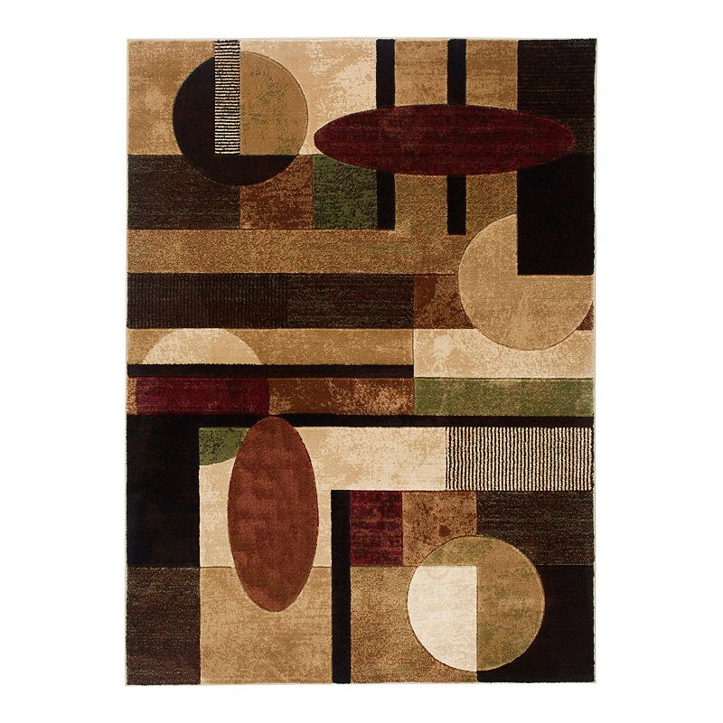 Home Dynamix Tribeca Jasmine Area Rug, Beig/Green, 9X12.5 Ft