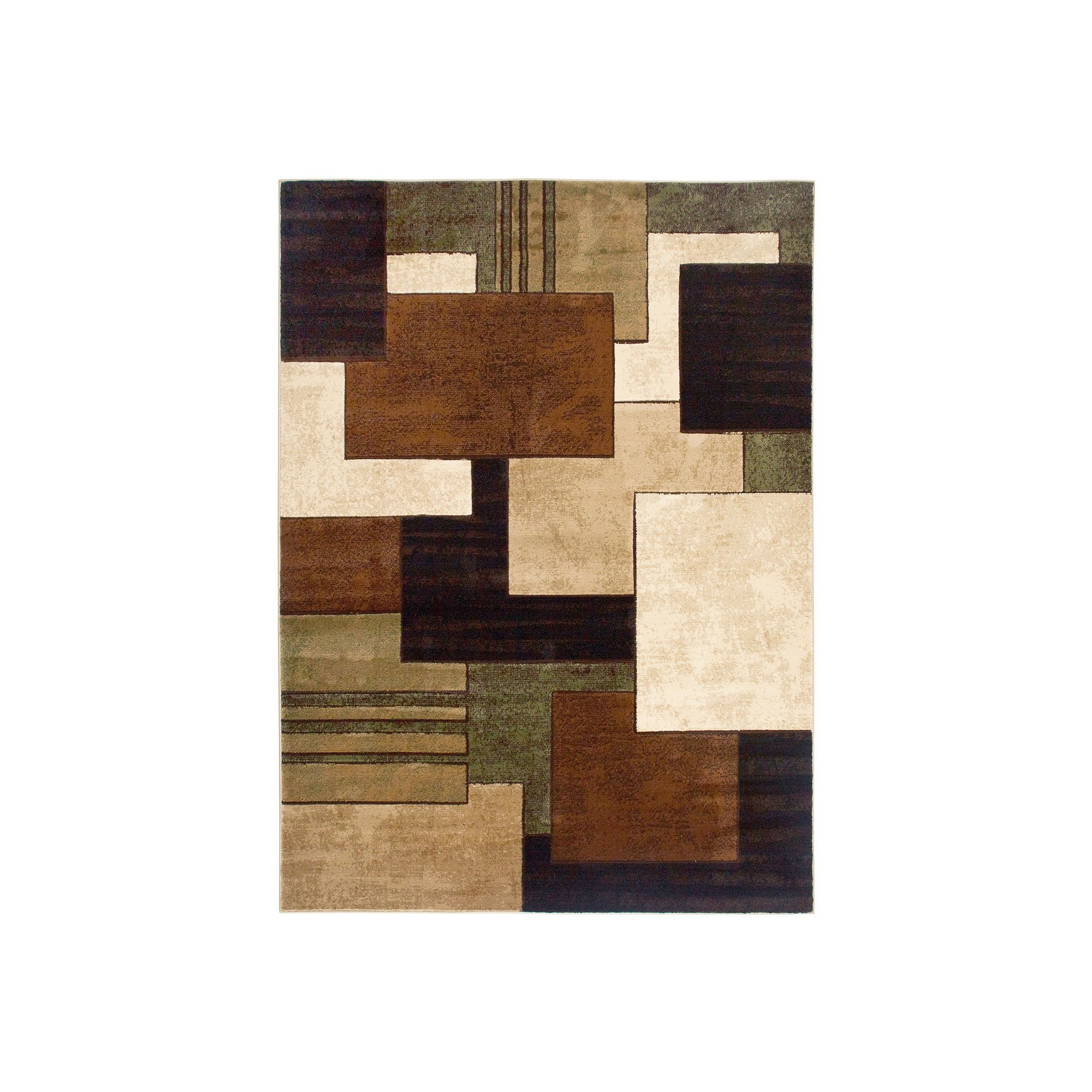 Home Dynamix Tribeca Mason Area Rug, Brown Green