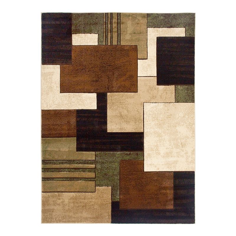 Home Dynamix Tribeca Mason Area Rug, Brown, 8X10.5 Ft