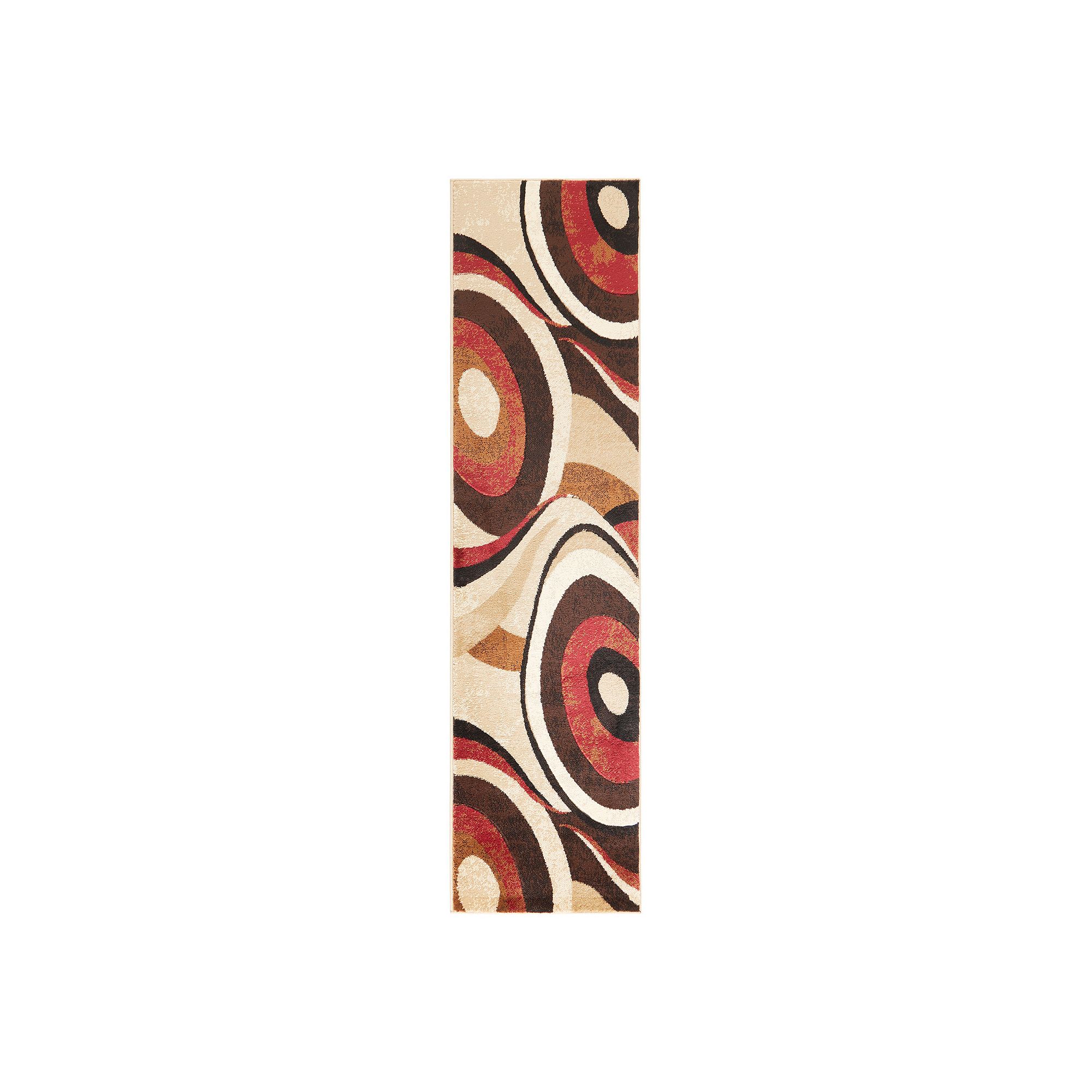 Home Dynamix Tribeca Slade Rectangle Area Rug, Brown Red