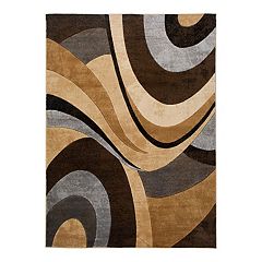 Home Dynamix Splash Cellis Contemporary Abstract Striped Area Rug