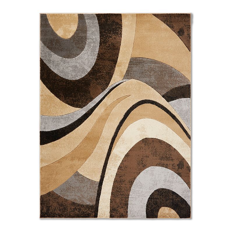 Home Dynamix Tribeca Slade Area Rug, Brown, 8X10.5 Ft