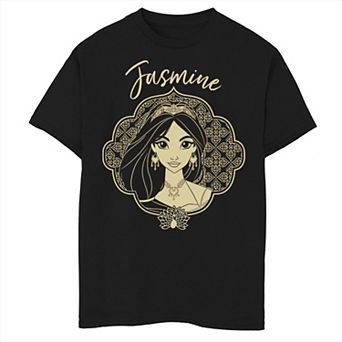 Disney's Aladdin Boys 8-20 Live Action Jasmine Framed Portrait Graphic Tee