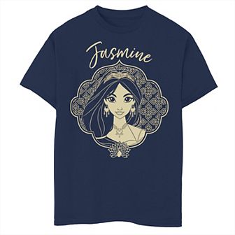 Disney's Aladdin Boys 8-20 Live Action Jasmine Framed Portrait Graphic Tee