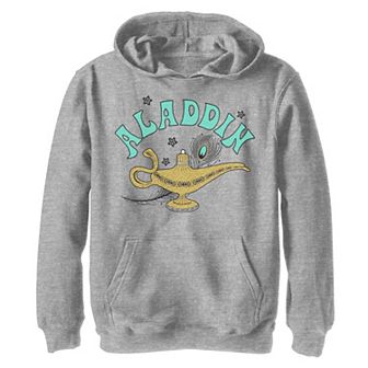 Disney's Aladdin Boys 8-20 Live Action Ornate Lamp Sketch Graphic Fleece Pullover Hoodie