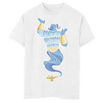 Disney's Aladdin Boys 8-20 Live Action Powerful Genie Graphic Tee