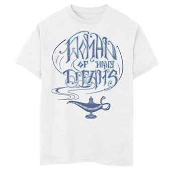 Disney's Aladdin Boys 8-20 Live Action Woman Of Many Dreams Lamp Graphic Tee