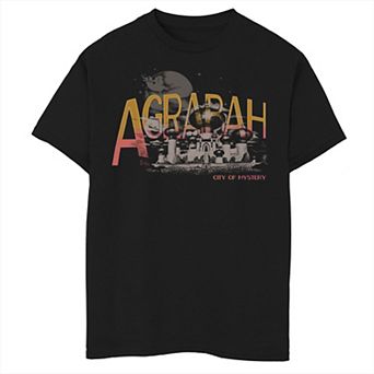 Disney's Aladdin Boys 8-20 Live Action City Of Mystery Portrait Graphic Tee