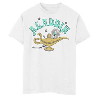 Disney's Aladdin Boys 8-20 Live Action Ornate Lamp Sketch Graphic Tee
