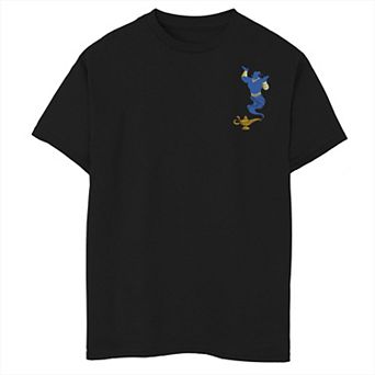 Disney's Aladdin Boys 8-20 Live Action Genie's Lamp Pocket Logo Graphic Tee