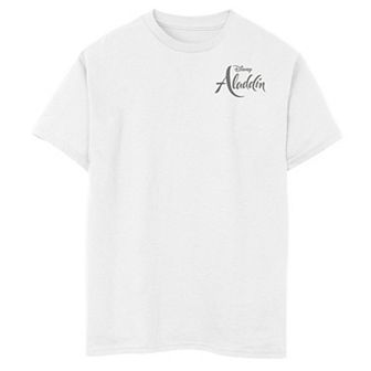Disney's Aladdin Boys 8-20 Live Action Movie Logo Pocket Graphic Tee