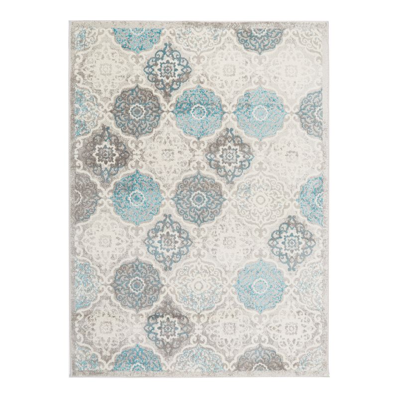 Home Dynamix Boho Andorra Area Rug, Grey, 5X7 Ft