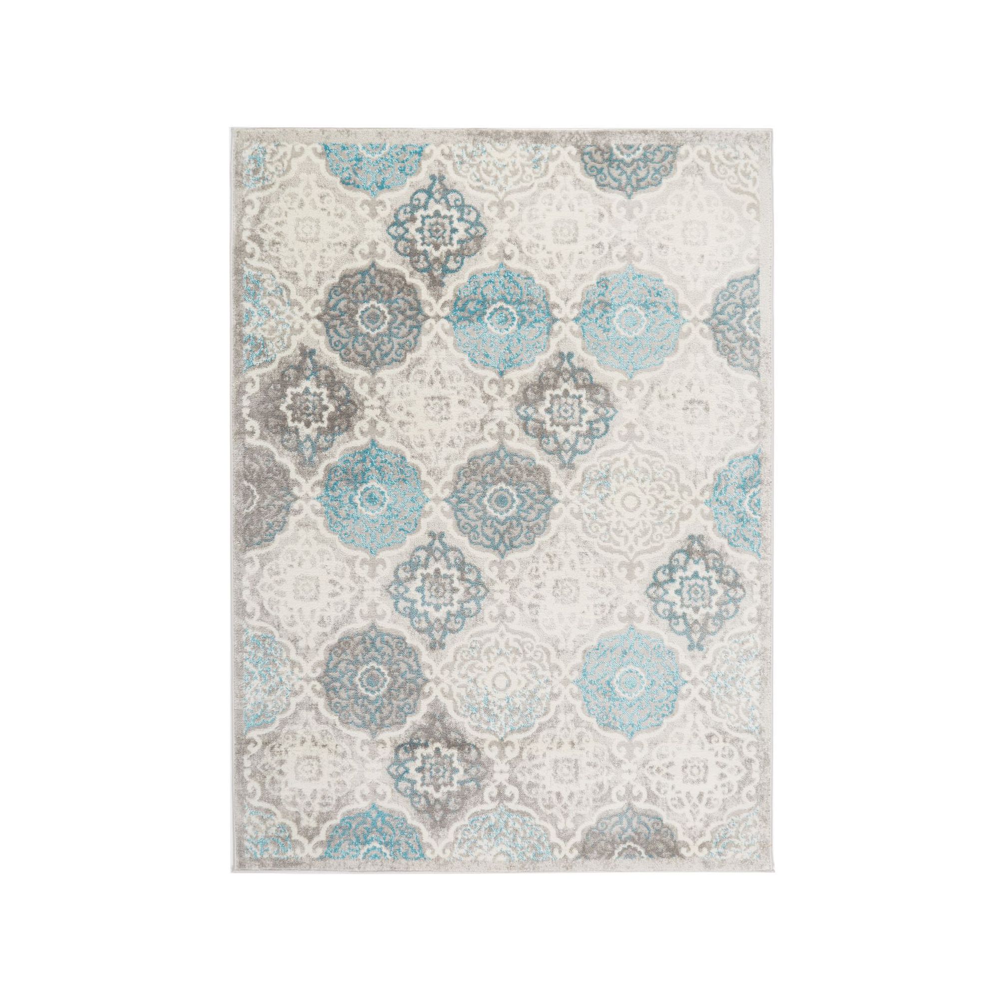 Home Dynamix Boho Andorra Area Rug, Gray Blue