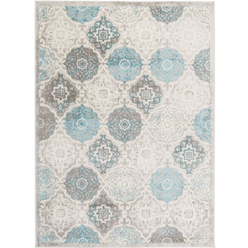 Home Dynamix Boho Andorra Area Rug, Grey, 8X10 Ft