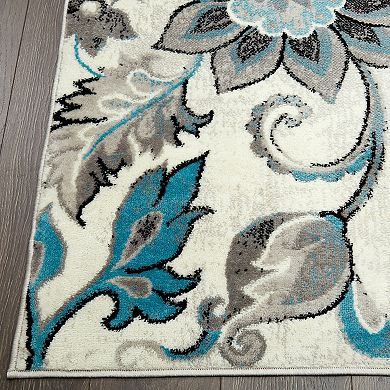 Home Dynamix Boho Odesa Ivory Blue Area Rug