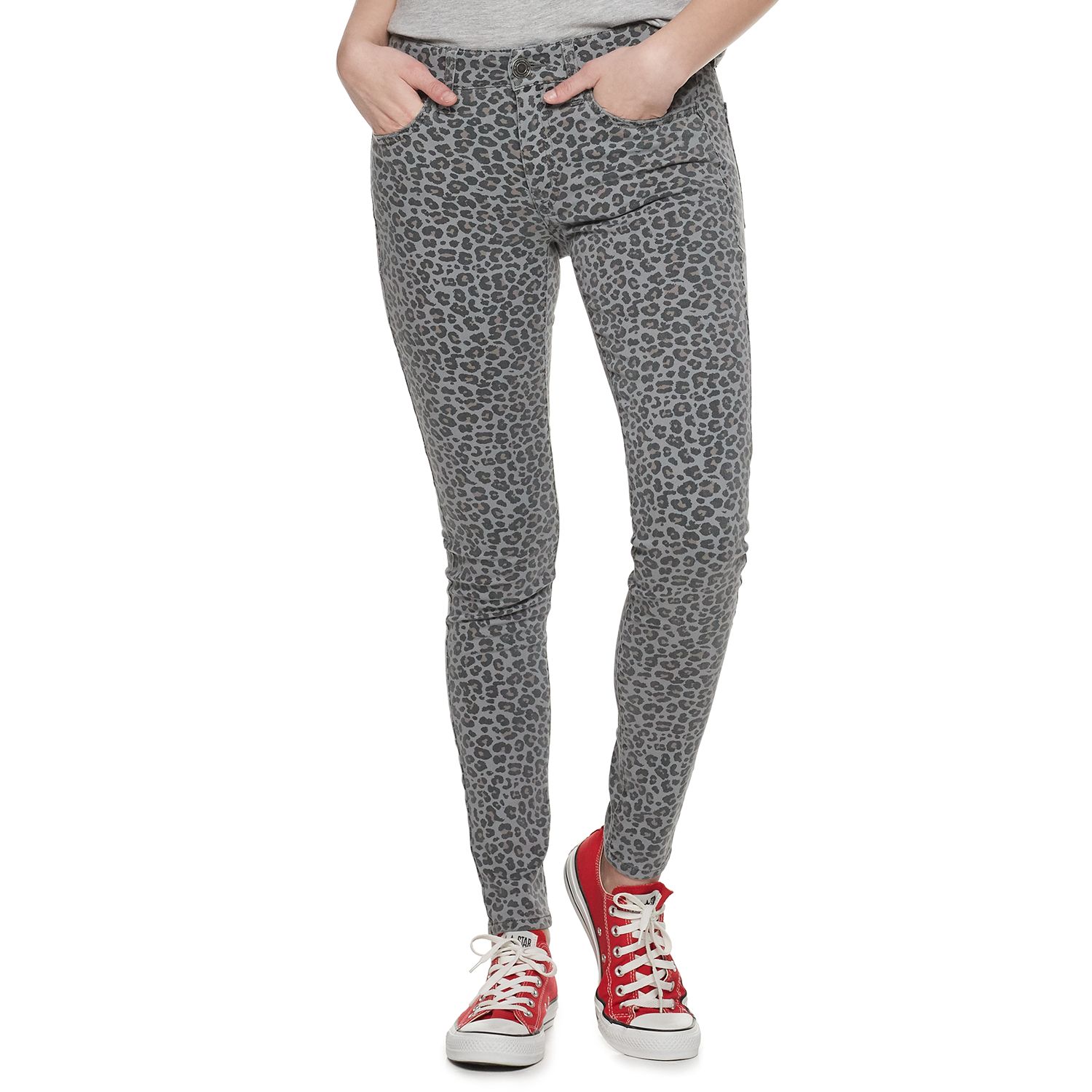 grey color jeggings