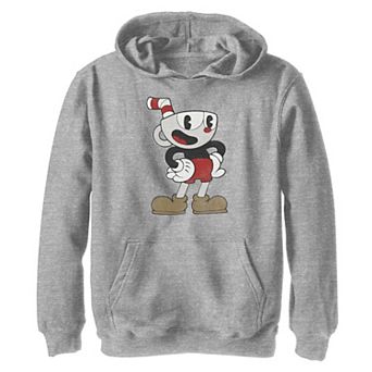 Boys 8-20 cup ead Simple Cartoon Portrait Graphic Hoodie