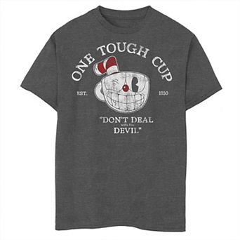 Boys 8-20 cup ead Tough Cup Wink Deal With The Devil Vintage Graphic Tee